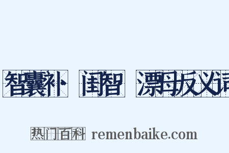 智囊补·闺智·漂母反义词是什么意思的图片